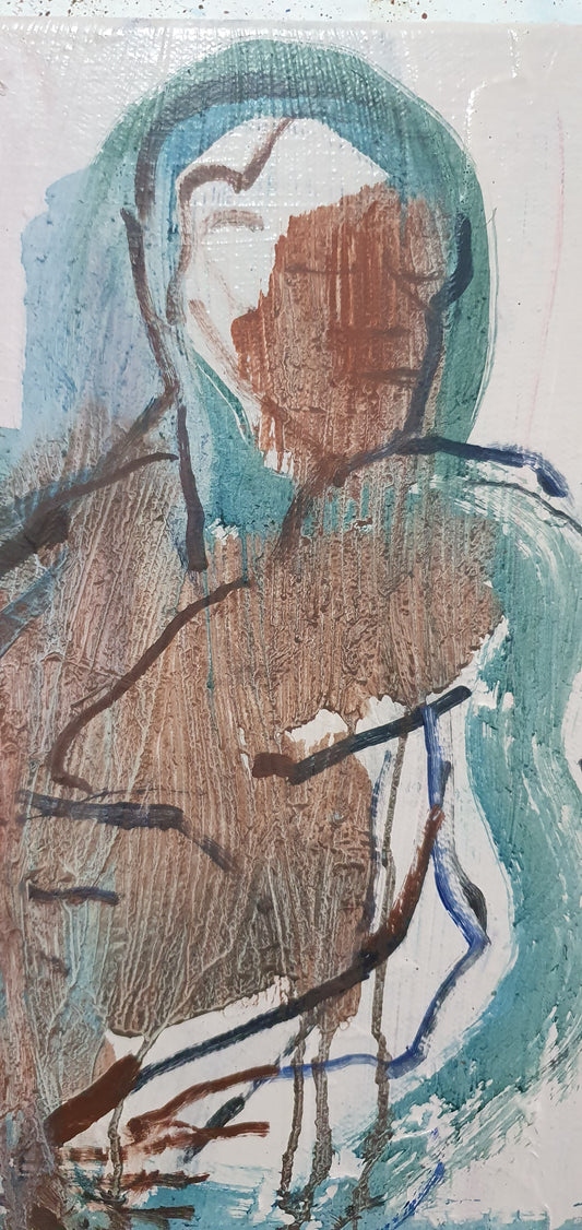 He Looked Away But Tensed His Abs