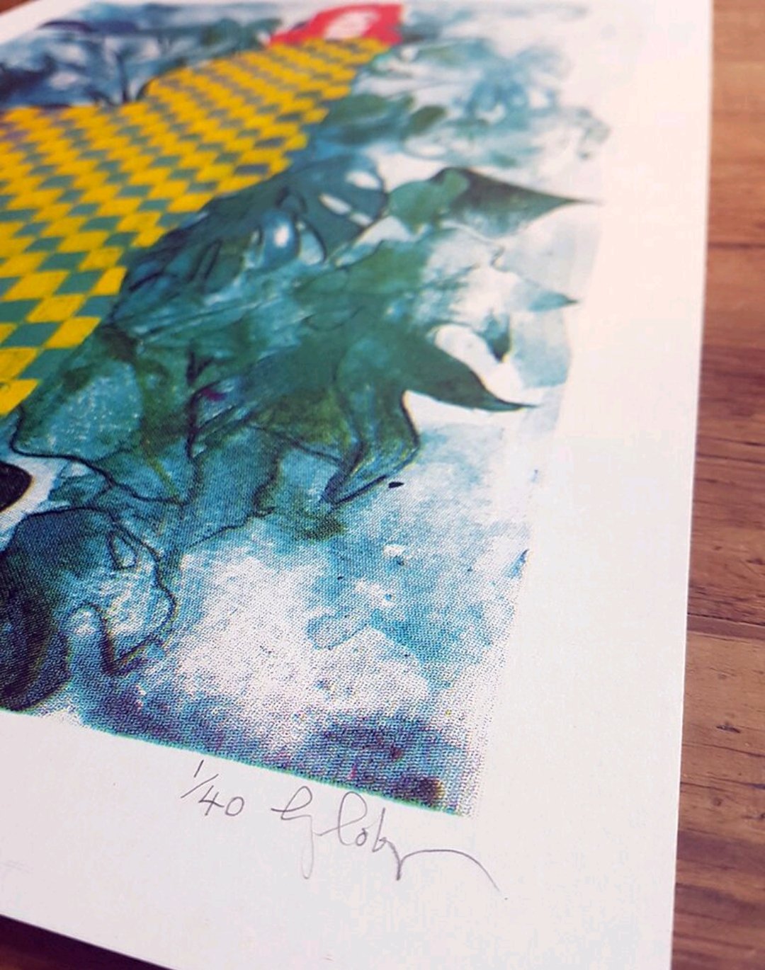 The girl with the checked dress