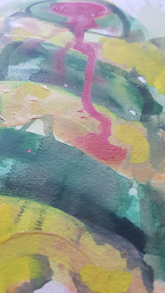 Original A3 Watercolour melted twister