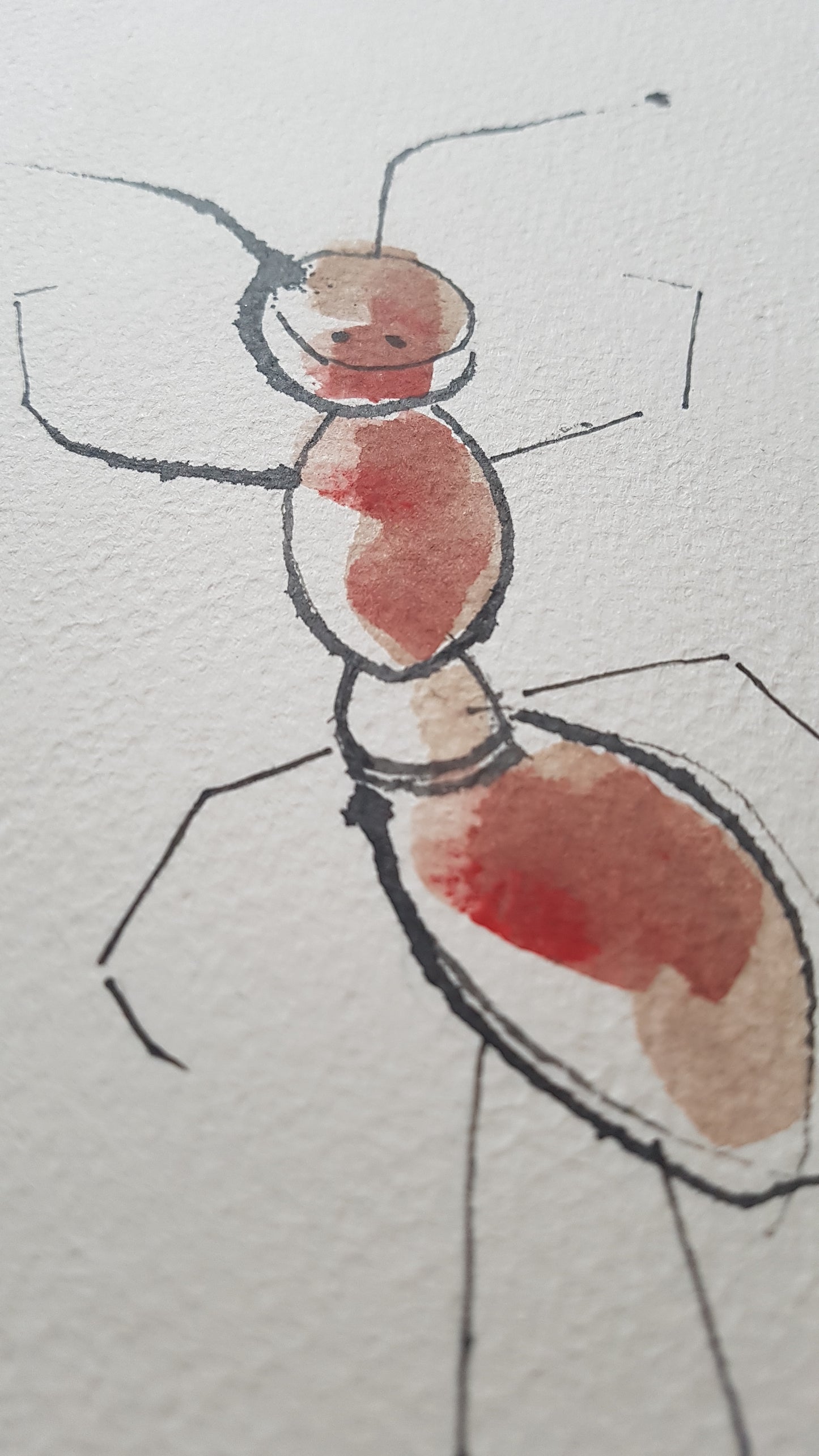 Original A4 Watercolour of birthday antics