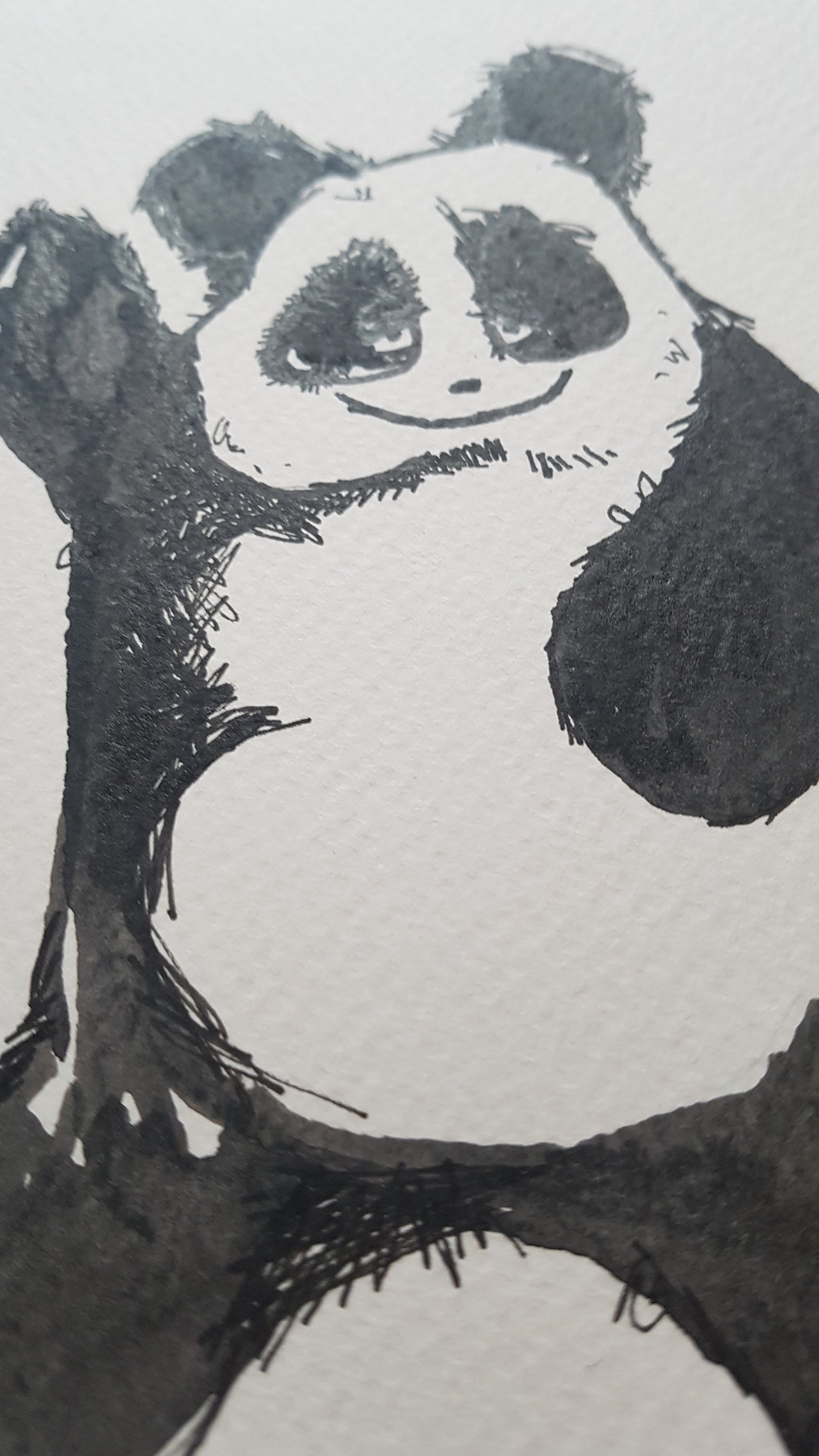 Original A4 Watercolour of pandamonium
