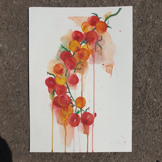 Original artwork for Tomato plant