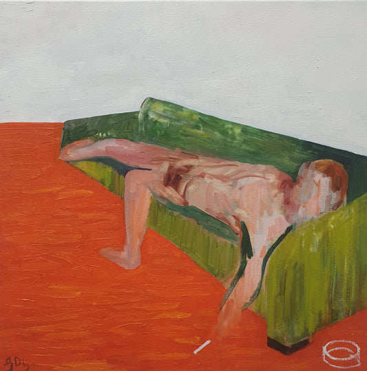 Relaxing with a cigarette