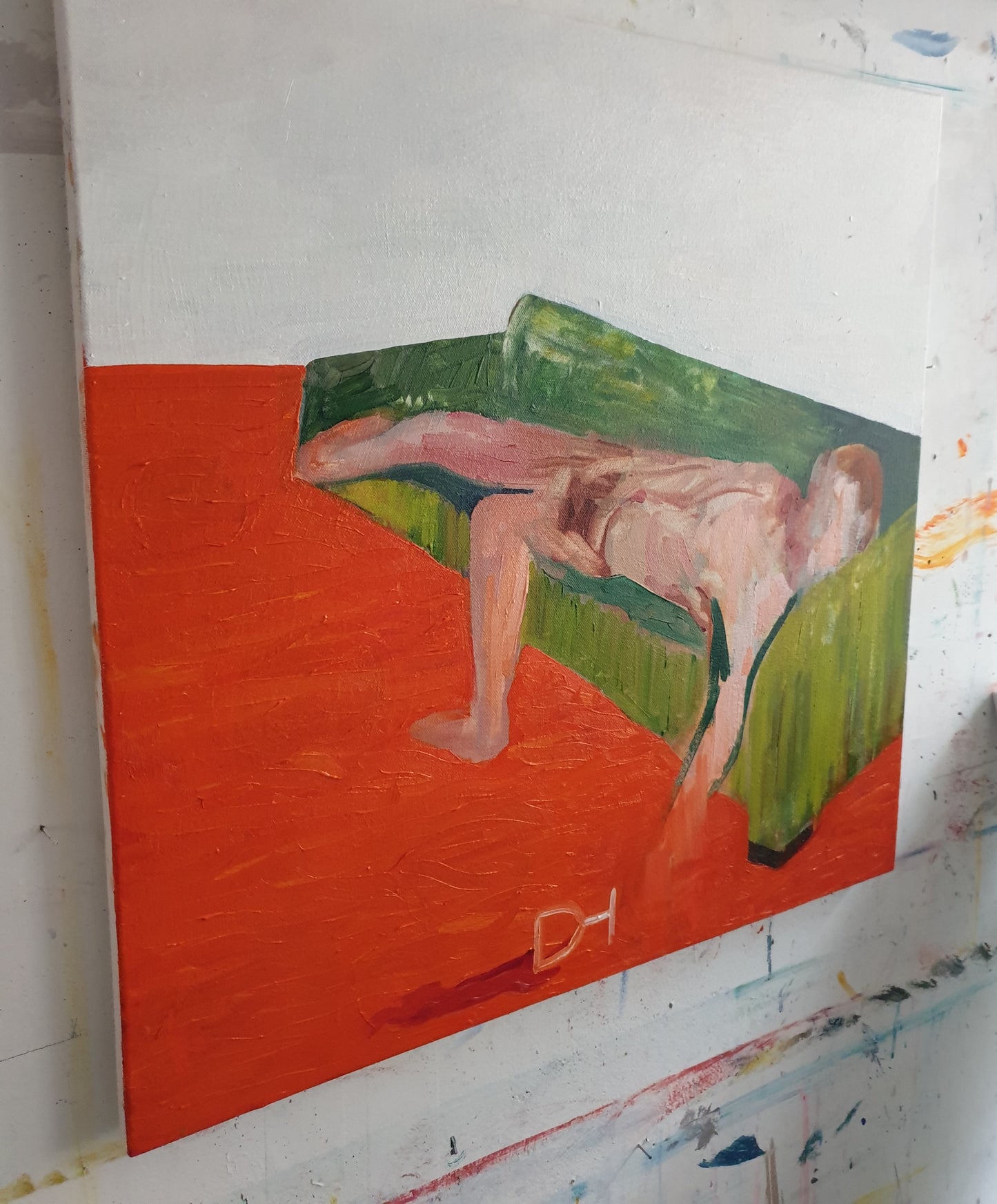 Relaxing with a cigarette