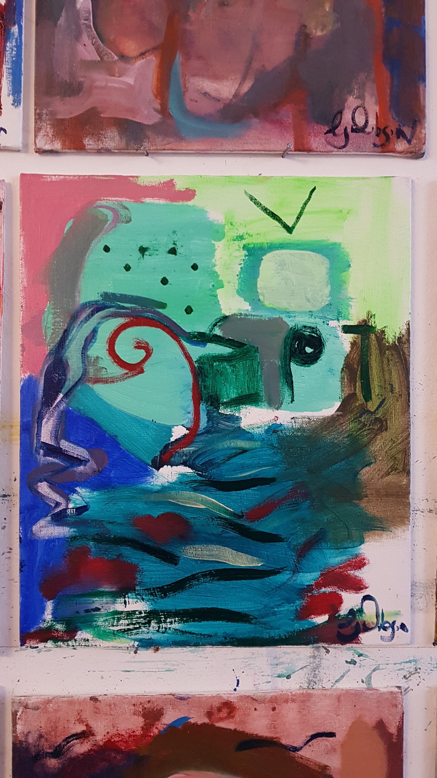 The remote on the armchair