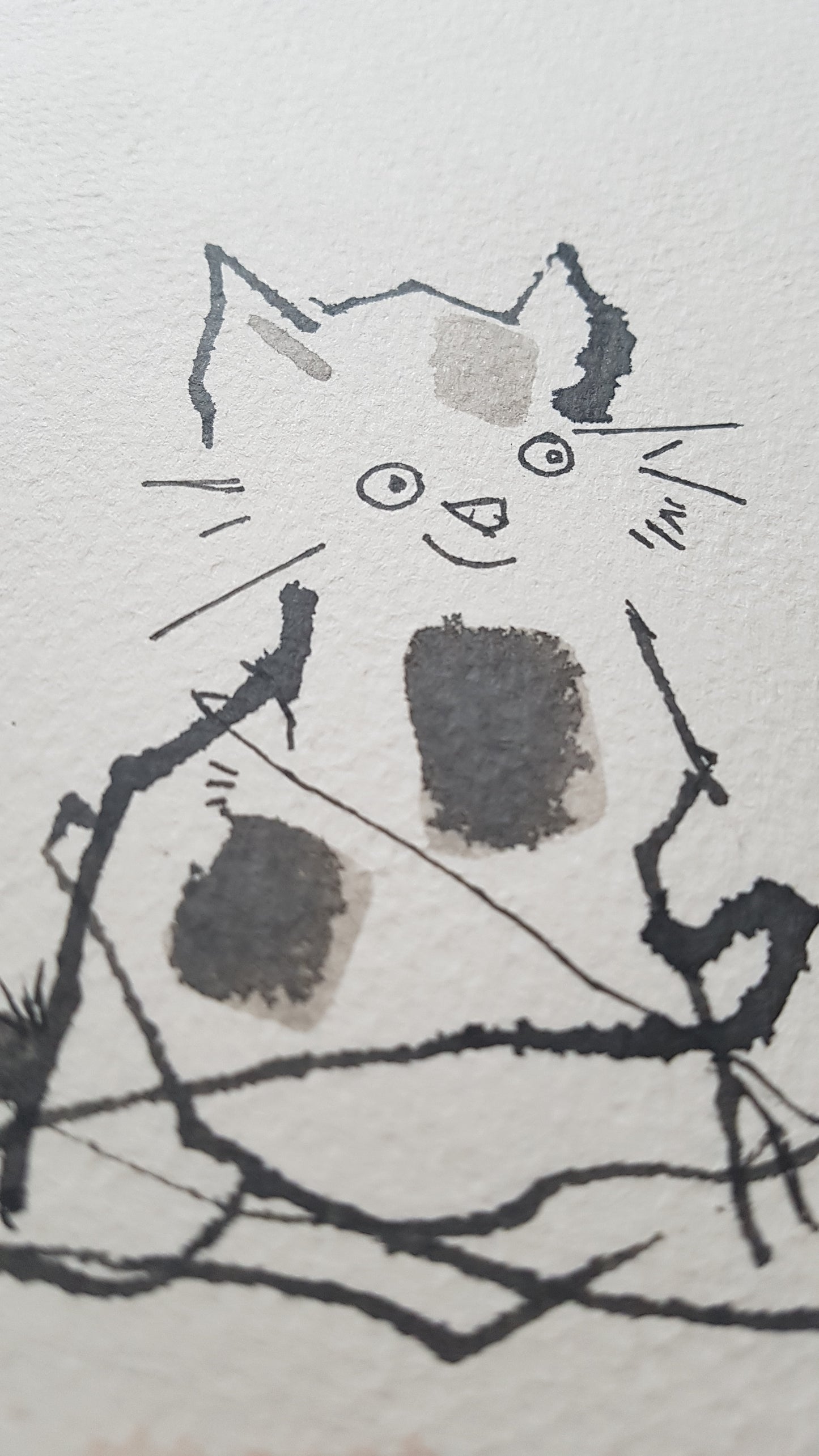 Copy of Original A4 Watercolour kitten