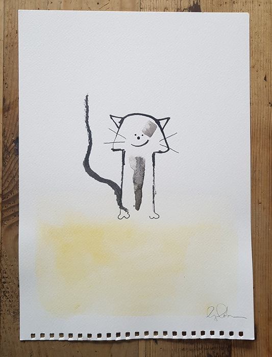 Original A4 Watercolour concatulations