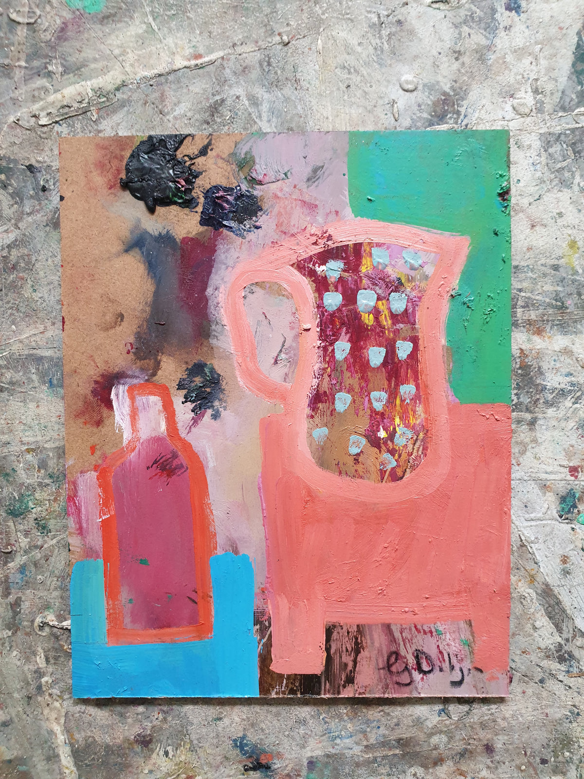 Little jug on a stool