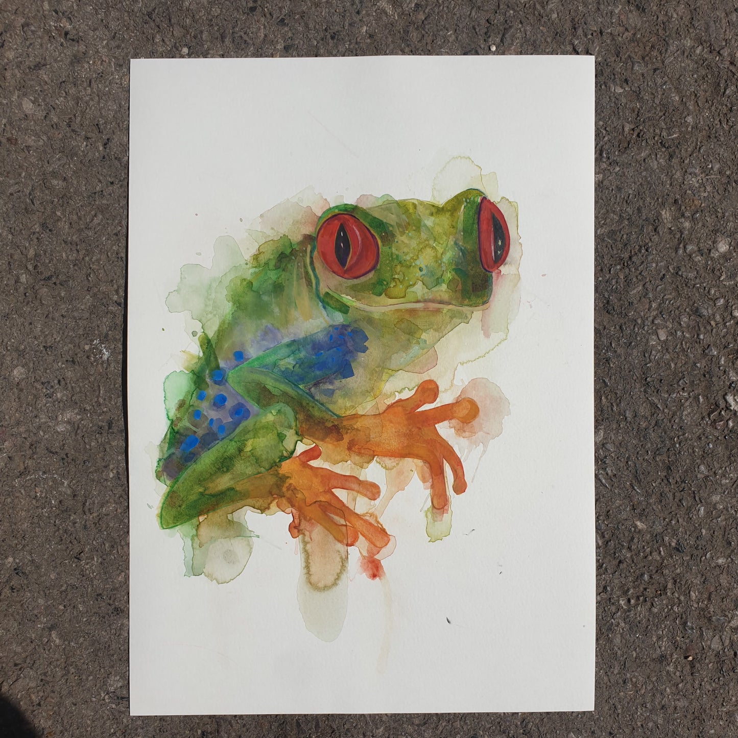 Original artwork for Tree frog